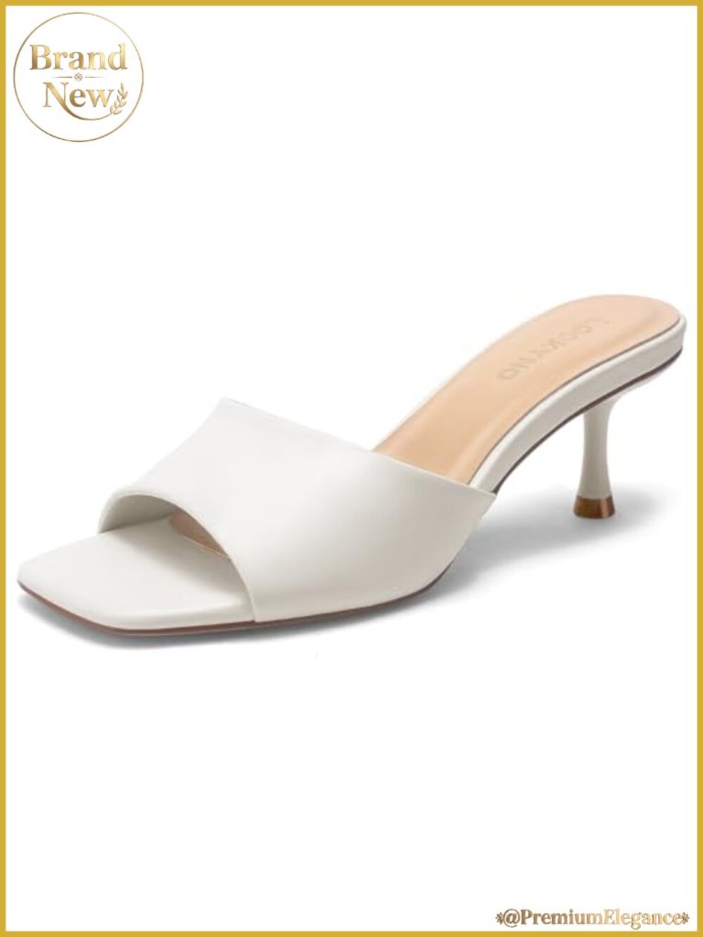Kitten Heel Square Toe Open Toe Mules Sandals
